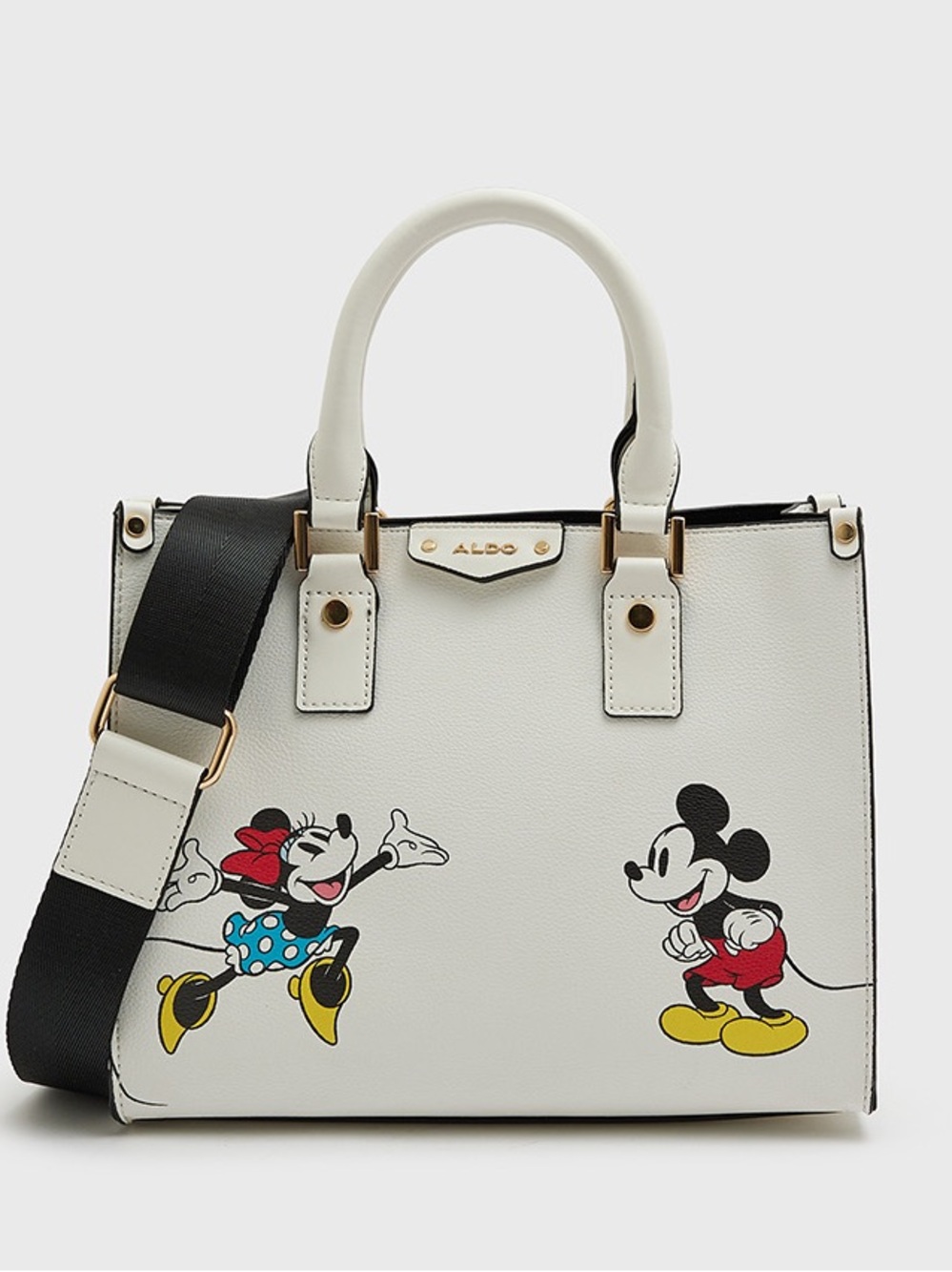 New Disney 100 X Aldo Printed Satchel Bag With Pouch